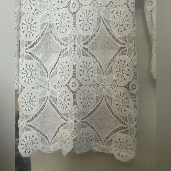 White Lace Dress - Picture 6 of 9
